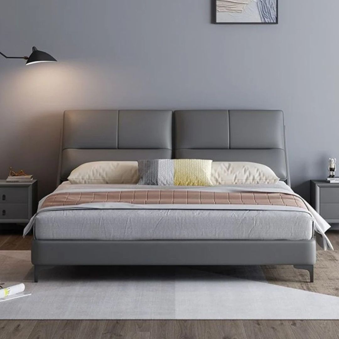 Zensa Cloud Sleek Upholstered Bed In Leatherette