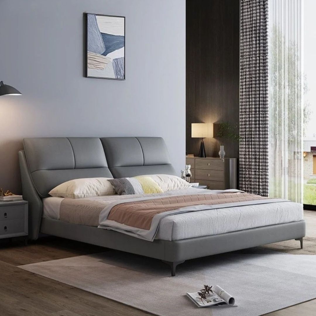 Zensa Cloud Sleek Upholstered Bed In Leatherette