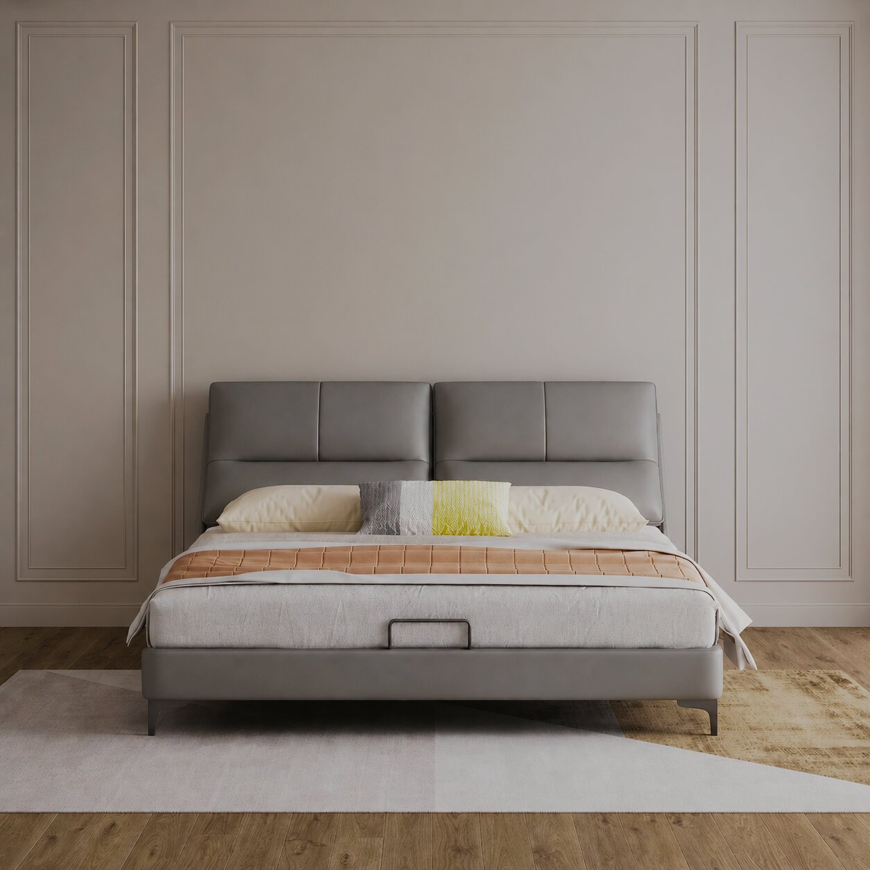 Zensa Cloud Sleek Upholstered Bed