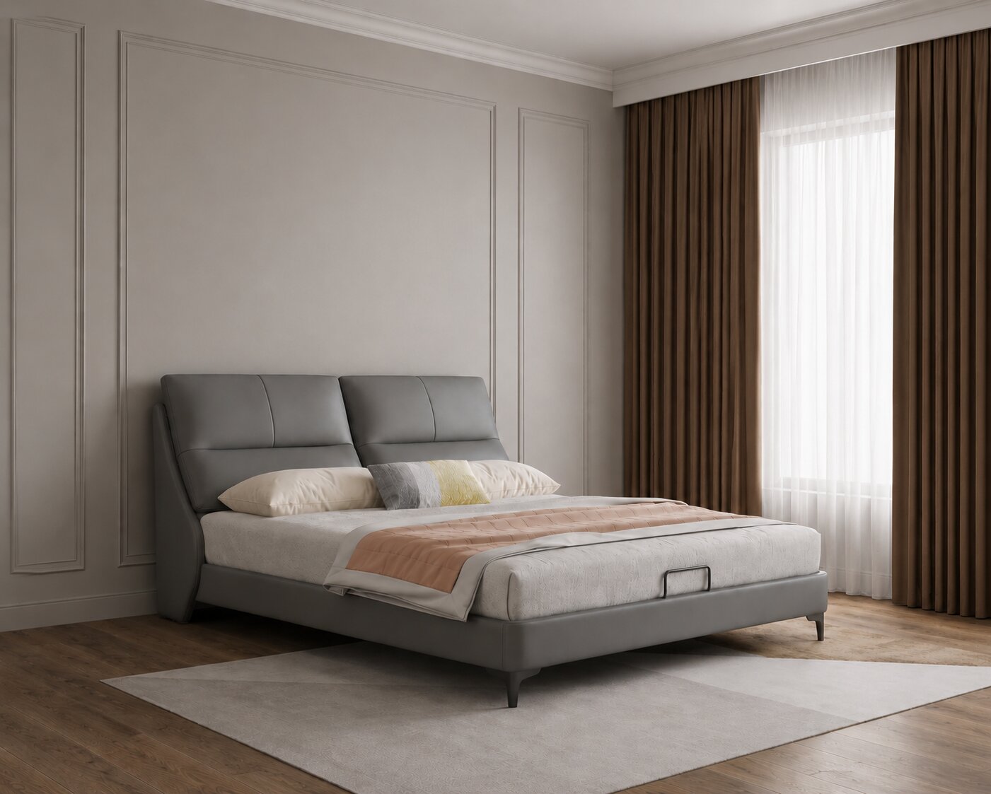 Zensa Cloud Sleek Upholstered Bed