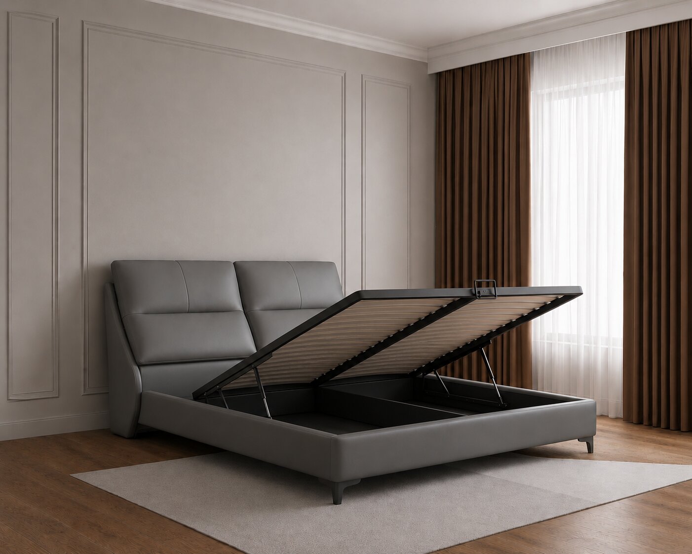 Zensa Cloud Sleek Upholstered Bed
