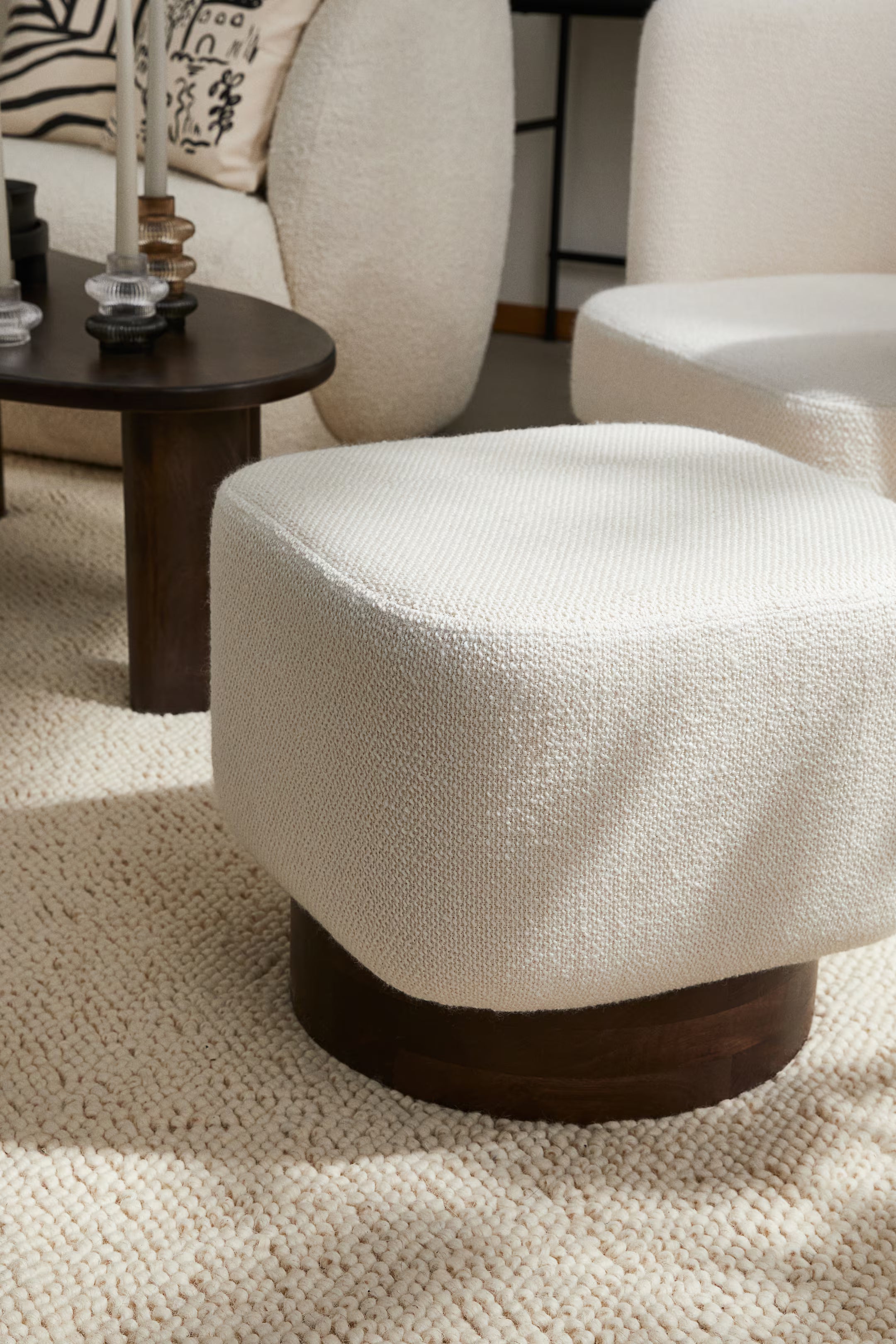 Siena Boucle Bench Stool