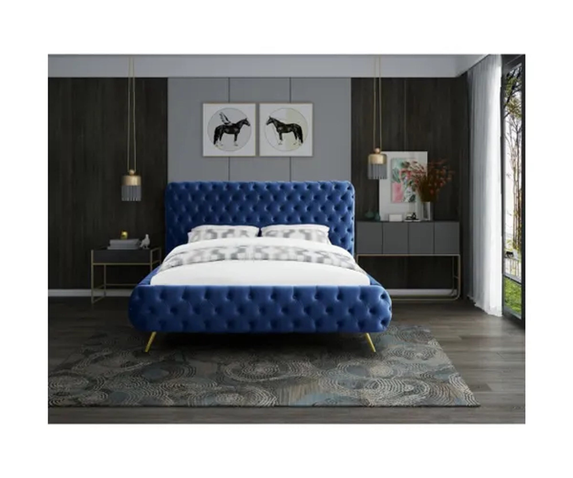 Antra Modern Tufted Upholstered Bed