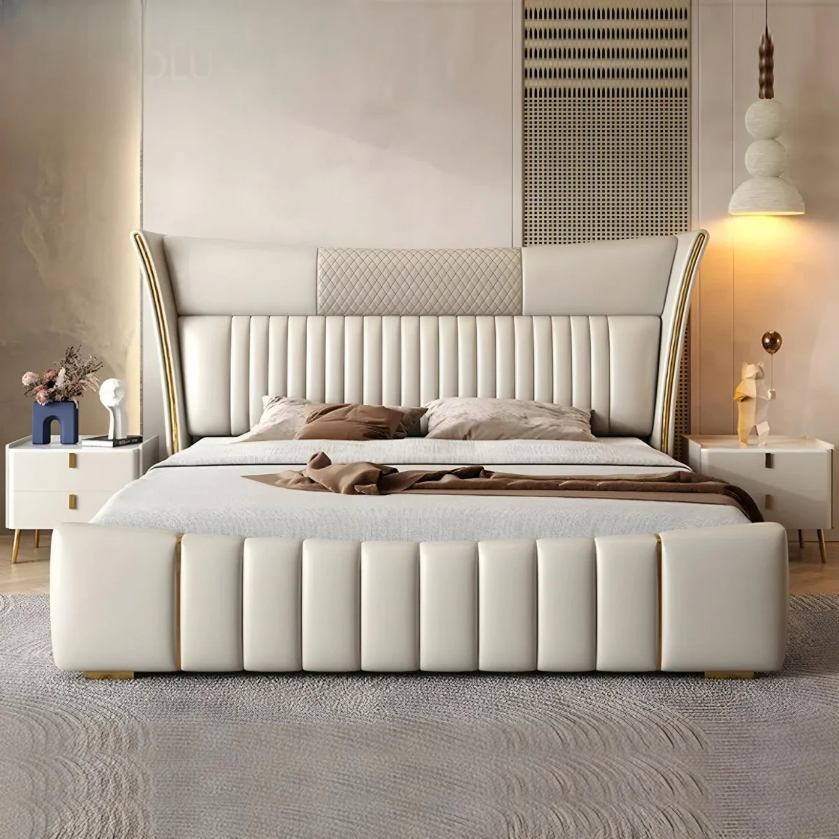 Valentino Crest Luxe Upholstered Bed